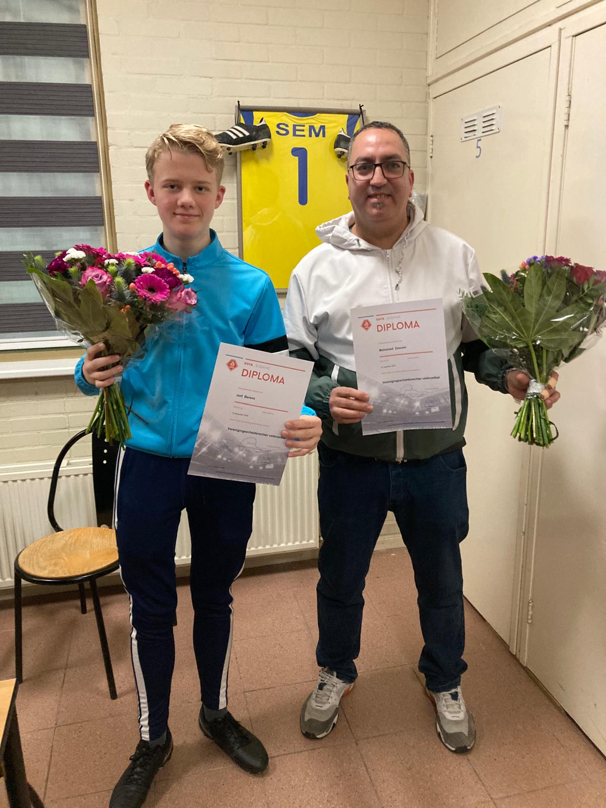 KNVB opleiding scheidsrechter | Gefeliciteerd Jort & Mohamed!